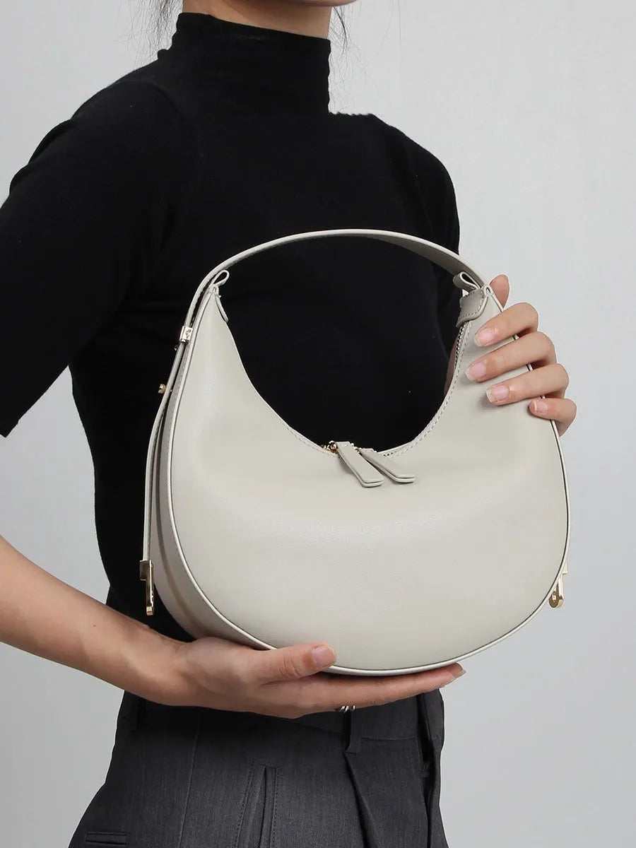 Genuine Leather All-match Commute Shoulder Messenger Bag - Bellarte Enchanté Genuine Leather All-match Commute Shoulder Messenger Bag